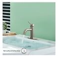 thumbnail image 4 of WMF-4316SS-S - Stainless Steel 4" Single Handle Lavatory Faucet, Bathroom Sink Faucet with Pop Up and Deck Plate, Brushed Nickel Finish, 4 of 15
