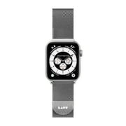 LAUT Apple Watch Series 1-7 & SE 42/44/45mm | Top grade Stainless steel Woven mesh | Lightweight & breathable design | Easy to adjust | Steel Loop Silver