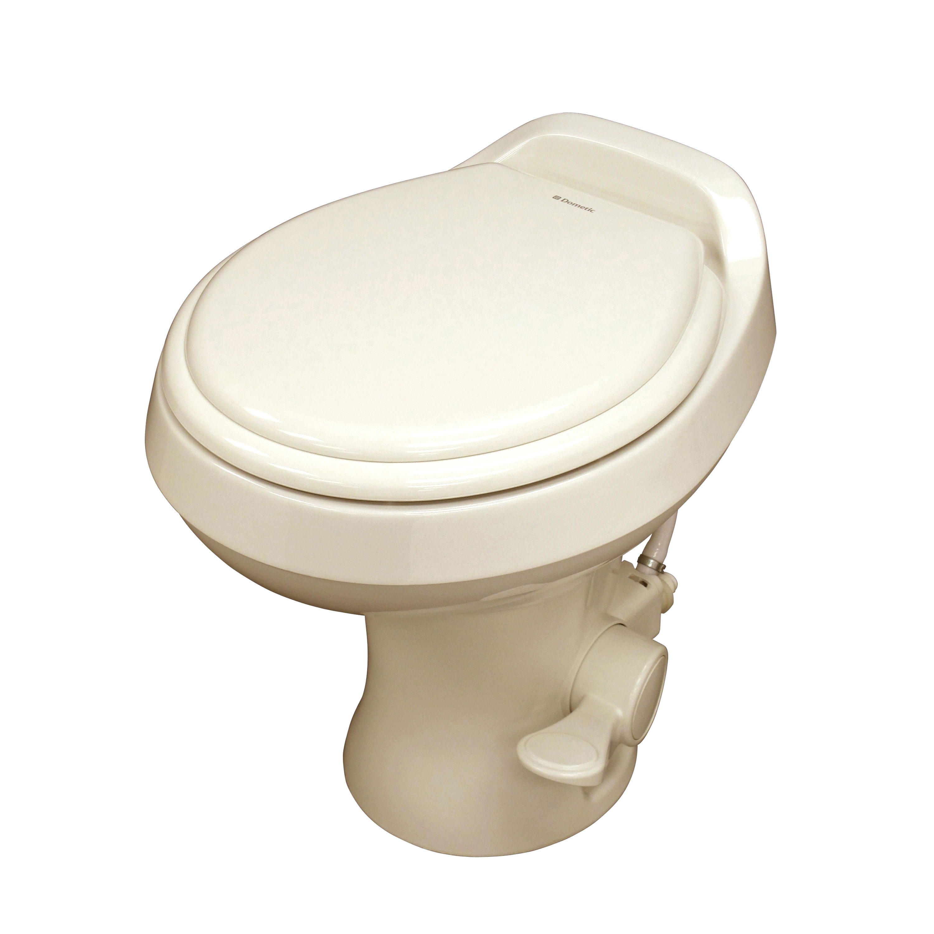 Dometic 302300073 300 Series Standard Height Heavy Duty Plastic RV Toilet, Bone