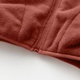 thumbnail image 5 of AUNVITO Girls & Boys 2-11Y Fleece Jacket Soft Coral Plush Stand Collar Zipper Casual Lightweight Winter Outerwear, 5 of 6