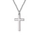 thumbnail image 1 of Stainless Steel Men's Necklace Cross Pendant, 1 of 3