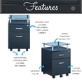 thumbnail image 4 of Scranton & Co 2 Drawer Wood Mobile File Cabinet in Graphite, 4 of 4