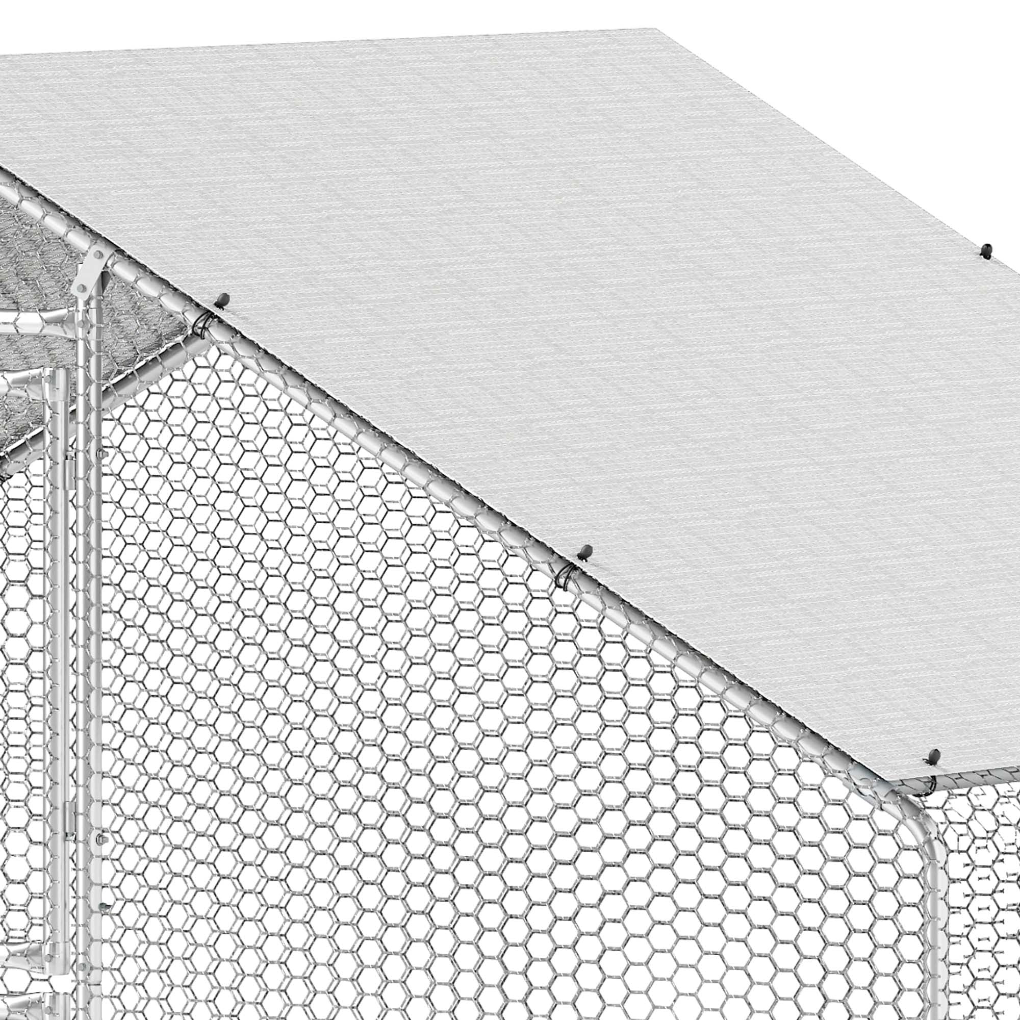 Uforic 6.6 x 9.8 x 6.4 ft Large Chicken Coop, Walking Poultry Cage Hen Run House Rabbits Habitat Cage,Chicken Run for Backyard Farm