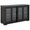 Black, variant on HOMCOM Kitchen Sideboard Stackable Storage Cabinet with Sliding Glass Door