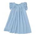 thumbnail image 4 of Tkrady Dress for Girls Spring Summer New Breathable Little Flying Sleeve Cute Princess Dresses, Sizes 2-7 Years, 4 of 6