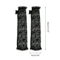 thumbnail image 3 of Guantes sin dedos bloqueadores del sol de Daffodils para mujeres, guantes largos de bloqueo solar para conducir en negro, 3 of 5