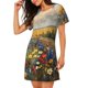 thumbnail image 2 of Disketp Vibrant Wildflower Meadow para Camisón Corto de Manga Corta para Mujeres, Camisón Cómodo con Escote Redondo, Bonito y Confortable, 2 of 6