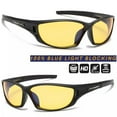 thumbnail image 2 of Sport Wrap Hd Night Day Driving Vision Sunglasses Yellow High-Definition Glasses, 2 of 4