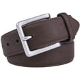thumbnail image 3 of Genuine Leather Dress Belts For Men - Mens Belt For Suits, Jeans, Uniform With Single Prong Buckle - Designed in the USA, 3 of 4