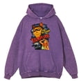 thumbnail image 4 of Sudadera con capucha para hombre, estilo retro desgastado, con el regreso del gato Vampurr, 100 % algodón, ropa deportiva holgada de otoño, sudadera informal de gran tamaño, 4 of 4