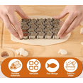 thumbnail image 5 of GoldFish Cracker Cutter Goldfish Cutter 25 Cavity Fish Cookie Cutter Stainless Steel Non-Stick Dough Mold for Crackers Baking Snack Yogurt Cubes Cooking Tools, 5 of 7