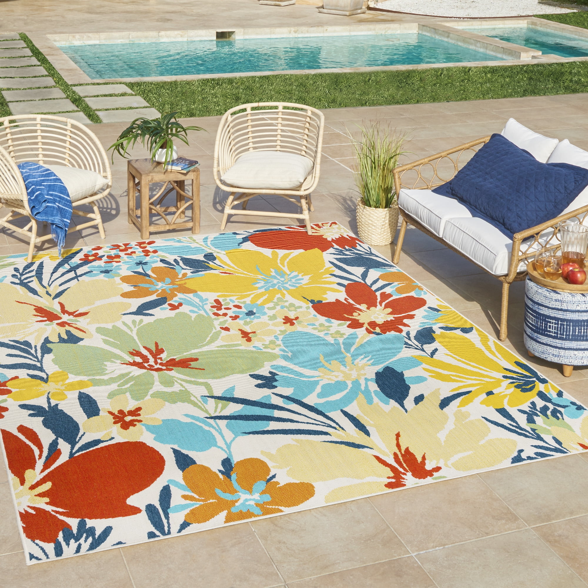 Ziesta Swish Indoor/ Outdoor Polypropylene Multi Machine Made Area