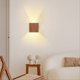 thumbnail image 3 of Wood Grain Bedroom Bedside Wall Lamp Background Corridor Lamp B, 3 of 5