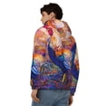 thumbnail image 4 of Naloa Rooster Oil Painting Men’s Hoodies, Zip up Hoodie, Sweatshirts,Hoodies for Men Sizes S-3XL-Small, 4 of 5
