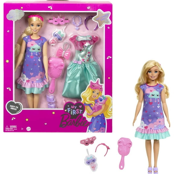Barbie Doll for Preschoolers, My First Barbie Deluxe, Blonde