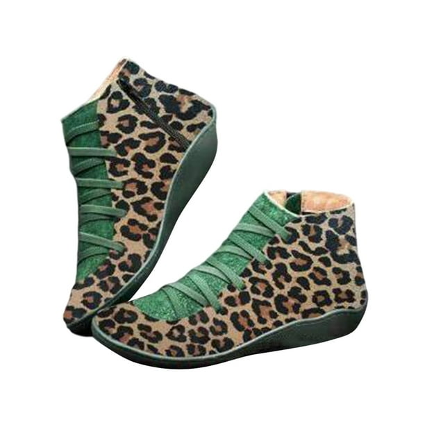 Audeban Womens Arch Support Boots Damping Shoes Comfortable Side Zipper