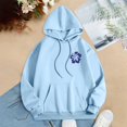 thumbnail image 5 of Pink Graphic Hoodie For Women 2024 Cute Preppy Sweatshirt Long Sleeve Drawstring Pullover Tops With Pockets, 5 of 5