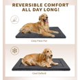 thumbnail image 2 of Made4pets Washable Dog Bed for Size Dogs, Reversible Foam Floor Dog Mat, 29x21, Dark Gray, 2 of 7