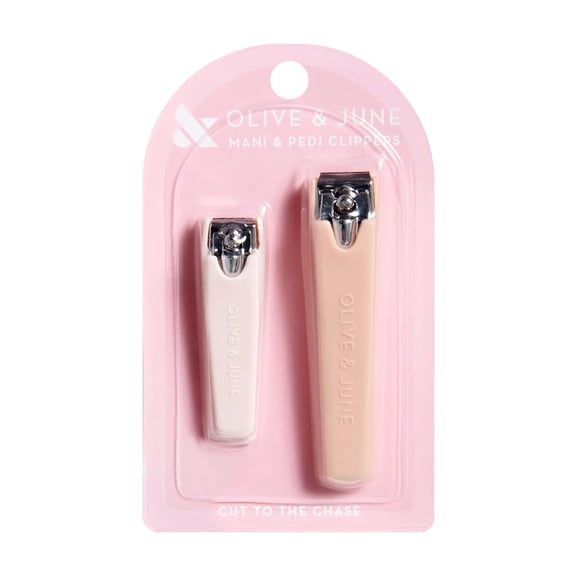 Nail Clipper Set | Flat-Edge Clippers for Manis & Pedis | Small Clipper for Fingernails & Large Clipper for Toenails | Salon-Quality Nail Prep Tools for At-Home Manicures & Pedicures