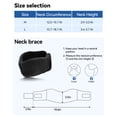 thumbnail image 3 of Goldeer Neck Brace for Sleeping - Cervical Collar Relief Neck Pain and Neck Support Soft Foam Wraps Keep Vertebrae Stable for Relief of Cervical Spine Pressure for Women & Men Black, 3 of 7