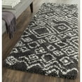 thumbnail image 7 of SAFAVIEH Belize Haven Abstract Plush Shag Area Rug, Charcoal/Ivory, 8'6" x 12', 7 of 7