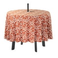 thumbnail image 1 of Vargottam Nappe Ronde Intérieure/extérieure 58 Pouces avec Trou pour Parasol et Fermeture Éclair, Nappe Imperméable, Nappes pour Table de Jardin - Rouge, 1 of 7