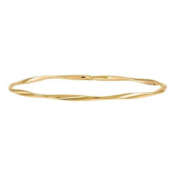 Auriga 14K Yellow Gold Twisted Slip-On Bangle for Women
