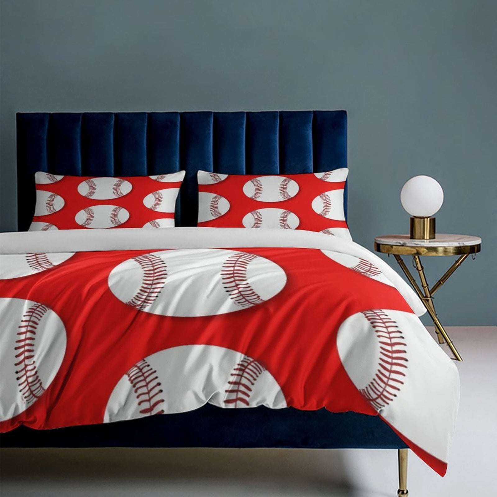 Baseball Bedding Set Duvet Cover Couple Bedclothes Pillowcase Customized Home Textiles Bed Set for Twin Size