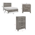 thumbnail image 3 of Eb Ensemble de Chambre Trois Pièces Format Double - Style Ferme - Gris - Noir, 3 of 6