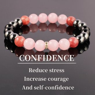 Natural Tourmaline Bead Bracelet - 8mm Healing Stone Bracelet For Stress Relief & Relaxation