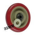thumbnail image 4 of Mobestech Red Swivel Caster Wheels 360 Degree Rotation Silent Sturdy for Furniture 2Pcs, 4 of 8