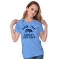 thumbnail image 5 of Save The Chubby Unicorns Fantasy Women's T Shirt Ladies Tee Brisco Brands 3X, 5 of 6