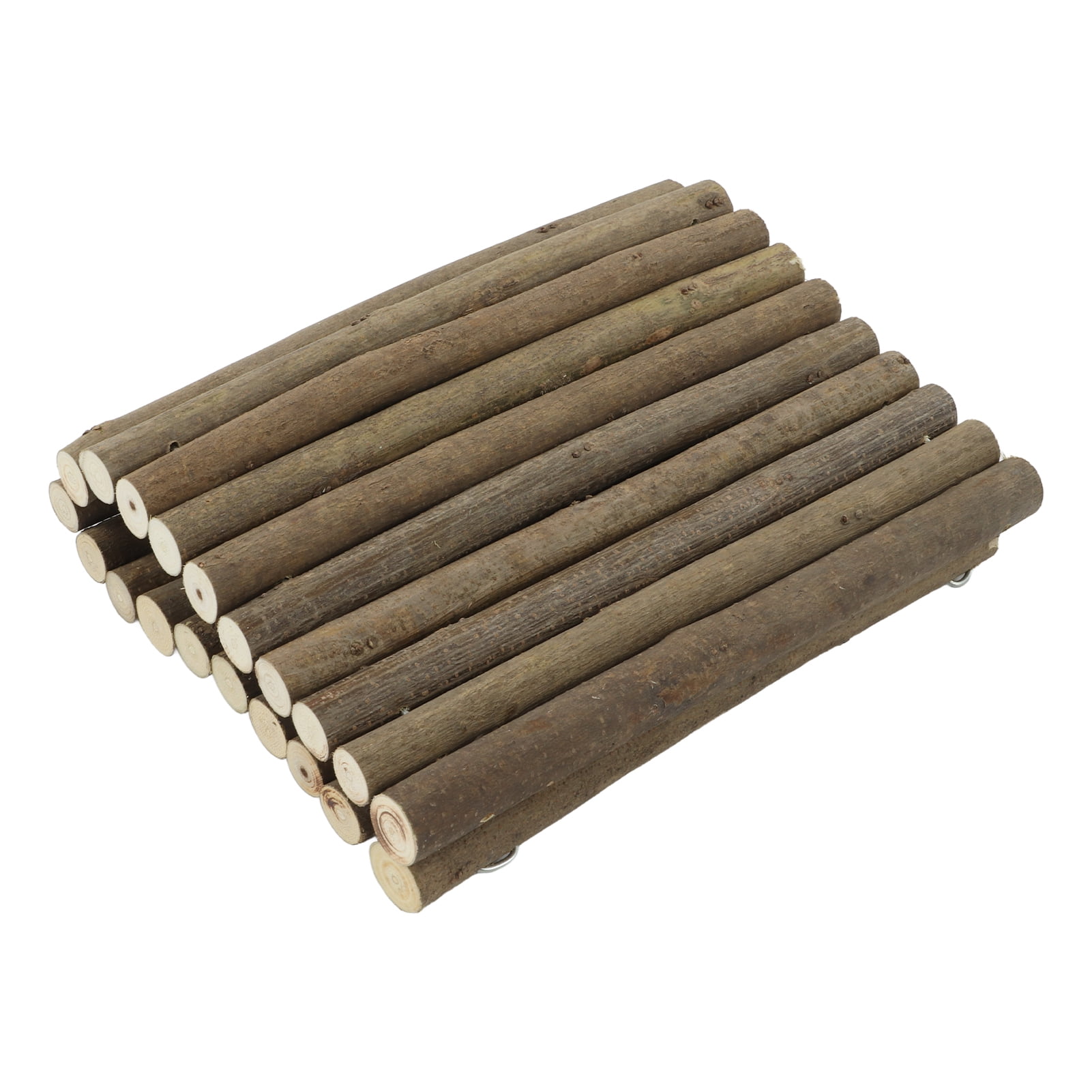 Rupoun Natural Wood Hamster Tunnel Small Animal Bendy Bridge Hideout for Gerbil Guinea Pig Chinchilla Ferret Hedgehog Rat 7.9x15.7in / 20x40cm