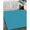 thumbnail image 2 of Ahgly Company Indoor Round Patterned Blue Dress Blue Area Rugs, 5' Round, 2 of 6