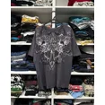 thumbnail image 1 of Y2K Style Streetwear Tee Gothic Skull Cross Print Trendy Graphic Summer T shirts Front and back printing, 1 of 6