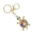 thumbnail image 1 of Tortoise Keychain with Rhinestones Cute Elegant Car Pendant Unique Design Exquisite Gift to Girls, 1 of 7