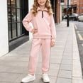 thumbnail image 2 of HFHAPW Toddler Infant Girl Long Sleeve Top Pants 2 Piece Outfits Kids Girl Fall Winter Clothes Set,11-12 Y, 2 of 9