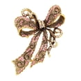 thumbnail image 5 of enjoywould Clothing Brooch Personality Exquisite Compact Ornamental Solid Show Charm Alloy Rhinestone Bow-knot Badge Pin Birthday Gift, 5 of 5