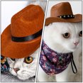thumbnail image 1 of FONDOTIN 2Pcs Coffee Cat Hat Breathable Adjustable Lightweight Stylish Pet Dressing Accessory, 1 of 5