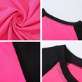 thumbnail image 4 of TFixol Camiseta de entrenamiento para mujer Manga corta raglán Empalme Cuello redondo Rápido, 4 of 8