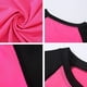 thumbnail image 3 of TFixol Camiseta de entrenamiento para mujer Manga corta raglán Empalme Cuello redondo Rápido, 3 of 8