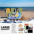 thumbnail image 4 of Lsque Bluey Beach Travel Bag - Water-Resistant, Large Capacity Lightweight Tote with 7 Pockets for Women and Men - Perfect for Beach, Pool, Gym, and Travel, 4 of 6