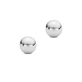 thumbnail image 2 of iJewelry2 14k White Gold Round Bead Ball Stud Earrings, 2 of 3