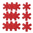 thumbnail image 1 of 12 protectores para sartenes y ollas, almohadillas separadoras para sartenes, cuencos y sartenes antiadherentes, color rojo A-rojo, 1 of 8