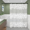 thumbnail image 4 of Cortinas de ducha Apuakthei de tela de poliéster impermeable, cortina divisoria brillante de gran ancho con estampado de playa de surf, forro de cortina de ducha para baño de bañera con 12 ganchos, 4 of 8