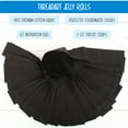 thumbnail image 3 of ThreadArt Jelly Roll Fabric Strips for Quilting, Crafting, and Sewing, 40 Precut Fabric Strips in Black, Premium Cotton for Quilts, Crafts, Rugs, Blankets, Clothing and More - Black, 3 of 9
