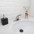 thumbnail image 6 of BWE Touchless Bathroom Faucet Brushed Nickel Sink with Hole Cover Plate Single-Hole Automatic Sensor Vanity Faucets with Control Box and Temperature Mixer Hands Free Bathroom Water Tap, 6 of 9