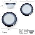 thumbnail image 2 of Pfaltzgraff Preston 12 Piece Dinnerware Set, Gray, 2 of 11