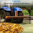 thumbnail image 3 of EcoSummer 60" Tow-Behind Landscape Rake, 3-Point Quick Hitch Dethatcher with 26 Spring Steel Tines, Category 0 & 1 Tractor Attachment, Heavy-Duty Powder-Coated Rake for Leaves, Pine Needles, 3 of 7
