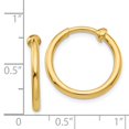 thumbnail image 2 of 14K Yellow Gold Clip On Hoop Earrings Jewelry, 2 of 3